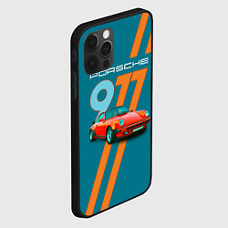 Чехол для iPhone 12 Pro Max Porsche 911 немецкий спорткар, цвет: 3D-черный — фото 2