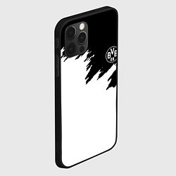 Чехол для iPhone 12 Pro Max Borussia краски белые, цвет: 3D-черный — фото 2