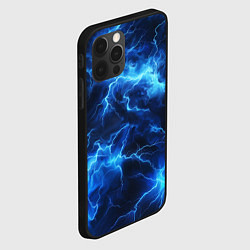 Чехол для iPhone 12 Pro Max Элементаль энергии текстура, цвет: 3D-черный — фото 2