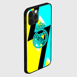 Чехол для iPhone 12 Pro Max Real madrid fc geometry, цвет: 3D-черный — фото 2