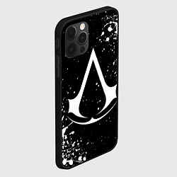 Чехол для iPhone 12 Pro Max White logo of assasin, цвет: 3D-черный — фото 2