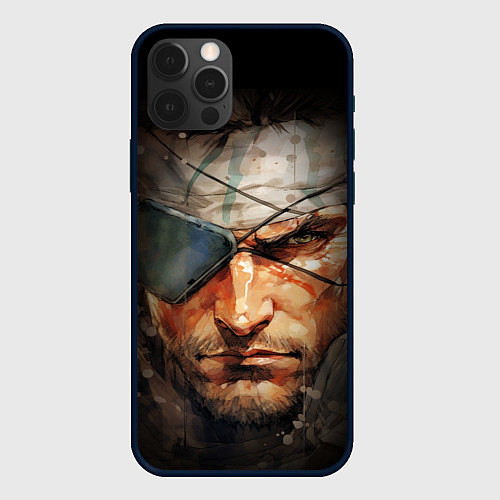 Чехол iPhone 12 Pro Max Metal gear Venom Snake / 3D-Черный – фото 1