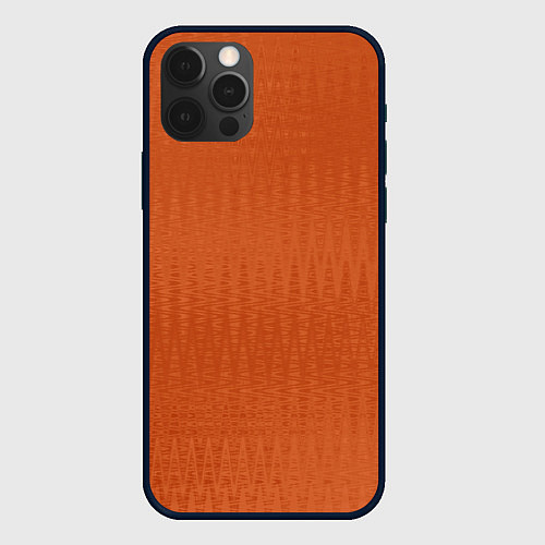 Чехол iPhone 12 Pro Max Светлый коричневый текстурированный / 3D-Черный – фото 1