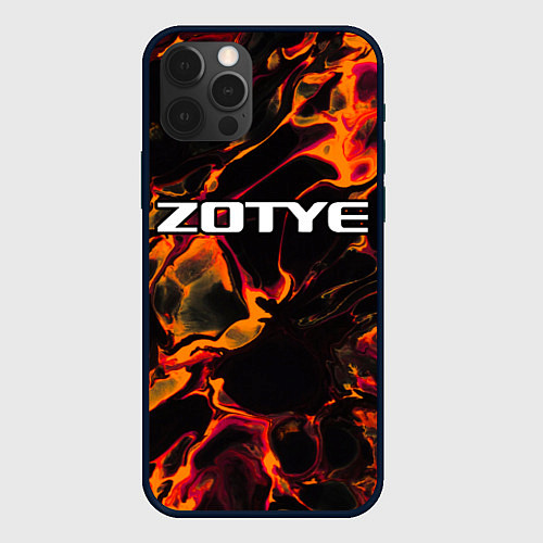 Чехол iPhone 12 Pro Max Zotye red lava / 3D-Черный – фото 1