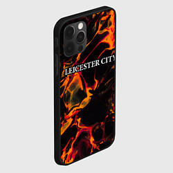 Чехол для iPhone 12 Pro Max Leicester City red lava, цвет: 3D-черный — фото 2