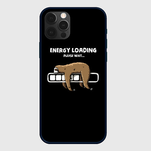 Чехол iPhone 12 Pro Max Energy loading - please wait / 3D-Черный – фото 1