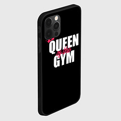 Чехол для iPhone 12 Pro Max Queen of the gym - crown, цвет: 3D-черный — фото 2