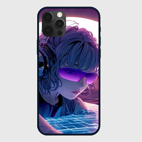 Чехол iPhone 12 Pro Max Honkai Star Rail Silver Wolf / 3D-Черный – фото 1