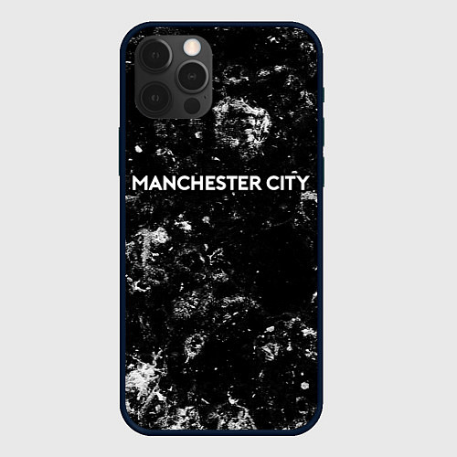 Чехол iPhone 12 Pro Max Manchester City black ice / 3D-Черный – фото 1