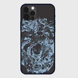 Чехол для iPhone 12 Pro Max Клинок рассекающий демонов Незуко рябь, цвет: 3D-черный