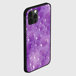 Чехол для iPhone 12 Pro Max Фиолетовая пена, цвет: 3D-черный — фото 2