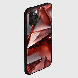 Чехол для iPhone 12 Pro Max Рубиновые пирамидки, цвет: 3D-черный — фото 2