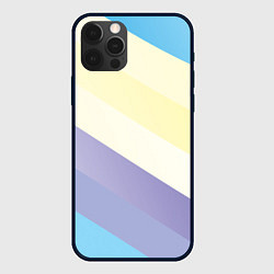 Чехол iPhone 12 Pro Max Паттерн цветные волны - color waves