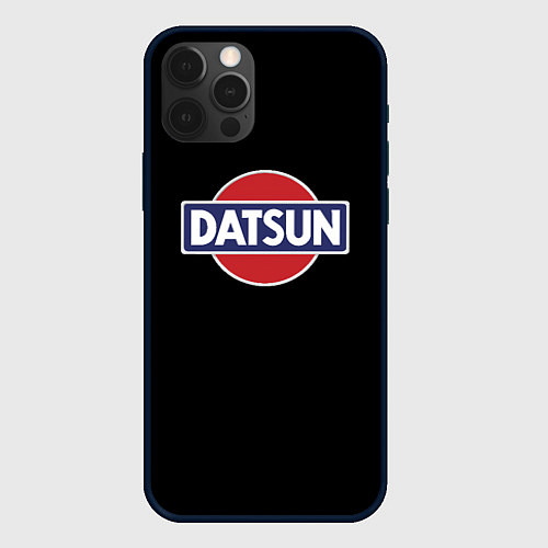 Чехол iPhone 12 Pro Max Datsun logo / 3D-Черный – фото 1