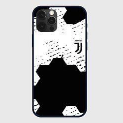 Чехол iPhone 12 Pro Max Juventus hexagon black sport