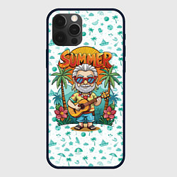 Чехол iPhone 12 Pro Max Ведьмак с гитарой жаркое лето