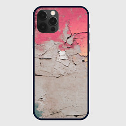 Чехол для iPhone 12 Pro Max Старая стена с краской, цвет: 3D-черный