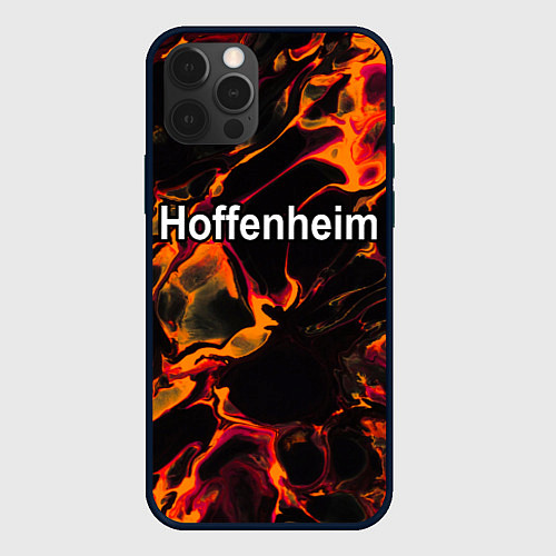 Чехол iPhone 12 Pro Max Hoffenheim red lava / 3D-Черный – фото 1