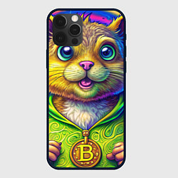 Чехол iPhone 12 Pro Max Хомяк и биткоин