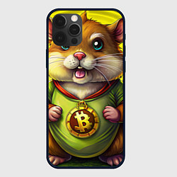 Чехол для iPhone 12 Pro Max Крипто-хомяк, цвет: 3D-черный