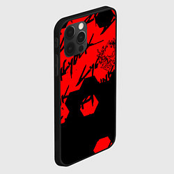 Чехол для iPhone 12 Pro Max Cyberpunk 2077 кибер броня, цвет: 3D-черный — фото 2
