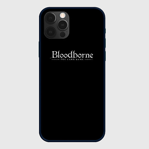 Чехол iPhone 12 Pro Max Bloodborne logo / 3D-Черный – фото 1