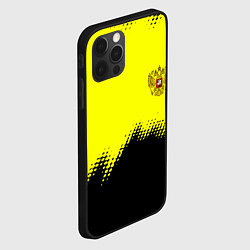Чехол для iPhone 12 Pro Max Российская империя краски герб, цвет: 3D-черный — фото 2