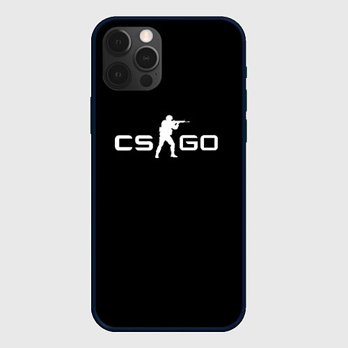Чехол iPhone 12 Pro Max Counter strike logo / 3D-Черный – фото 1