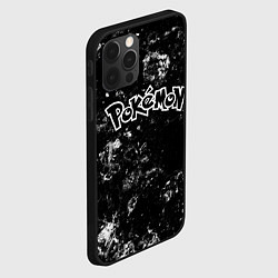 Чехол для iPhone 12 Pro Max Pokemon black ice, цвет: 3D-черный — фото 2