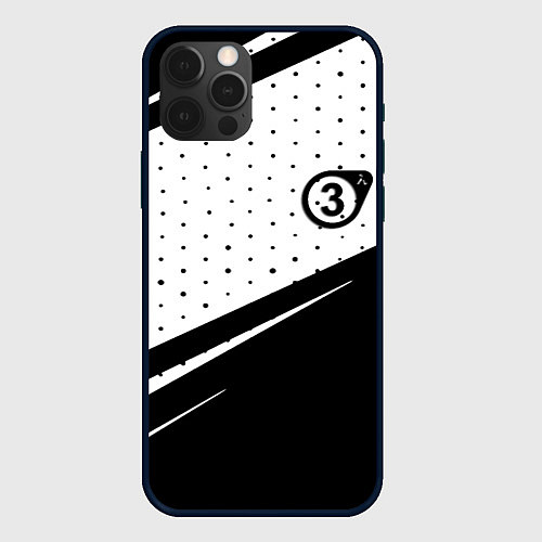 Чехол iPhone 12 Pro Max Half life pattern valve / 3D-Черный – фото 1