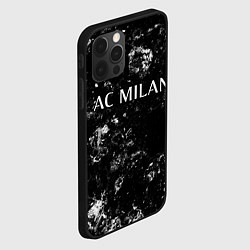 Чехол для iPhone 12 Pro Max AC Milan black ice, цвет: 3D-черный — фото 2