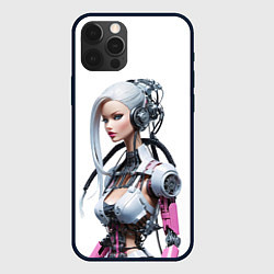 Чехол для iPhone 12 Pro Max Cyber warrior Barbie - ai art fantasy, цвет: 3D-черный
