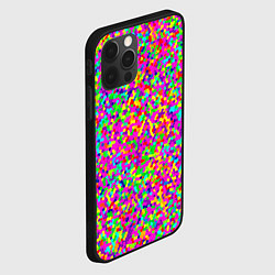 Чехол для iPhone 12 Pro Max Паттерн разноцветная мелкая мозаика, цвет: 3D-черный — фото 2