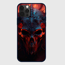 Чехол iPhone 12 Pro Max Demon skull with horns