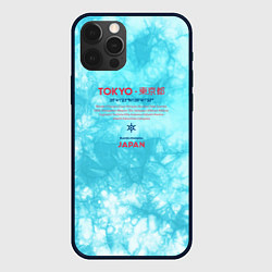 Чехол iPhone 12 Pro Max Tokyo: tie-dye azure