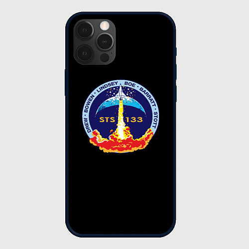 Чехол iPhone 12 Pro Max NASA space trend / 3D-Черный – фото 1