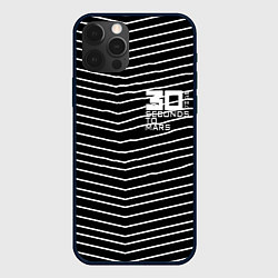 Чехол iPhone 12 Pro Max Thirty Seconds to Mars pattern optic