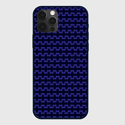 Чехол для iPhone 12 Pro Max Паттерн изнаночная вязка, цвет: 3D-черный
