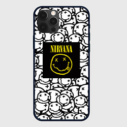 Чехол для iPhone 12 Pro Max Nirvana rock pattern, цвет: 3D-черный