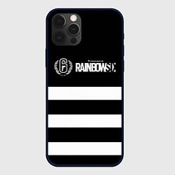 Чехол iPhone 12 Pro Max Rainbow six geometry line