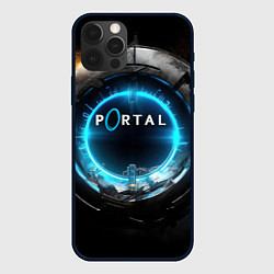 Чехол для iPhone 12 Pro Max Portal логотип игры, цвет: 3D-черный