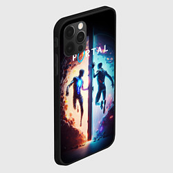 Чехол для iPhone 12 Pro Max Portal люди в прыжке, цвет: 3D-черный — фото 2