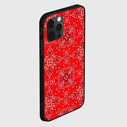Чехол для iPhone 12 Pro Max Цветной орнамент, цвет: 3D-черный — фото 2