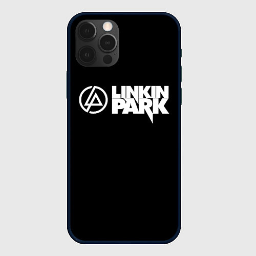 Чехол iPhone 12 Pro Max Linkin park logo rock music / 3D-Черный – фото 1