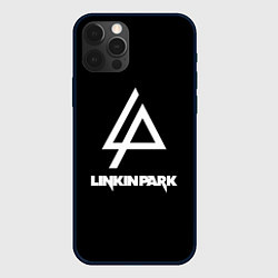 Чехол для iPhone 12 Pro Max Linkin park logo brend music, цвет: 3D-черный