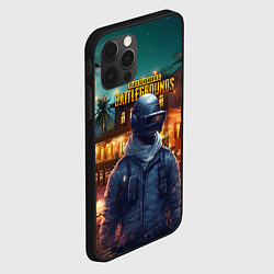 Чехол для iPhone 12 Pro Max PUBG персонаж в городе, цвет: 3D-черный — фото 2