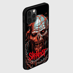 Чехол для iPhone 12 Pro Max Slipknot зомби в цепи, цвет: 3D-черный — фото 2