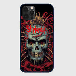 Чехол iPhone 12 Pro Max Slipknot череп зомби