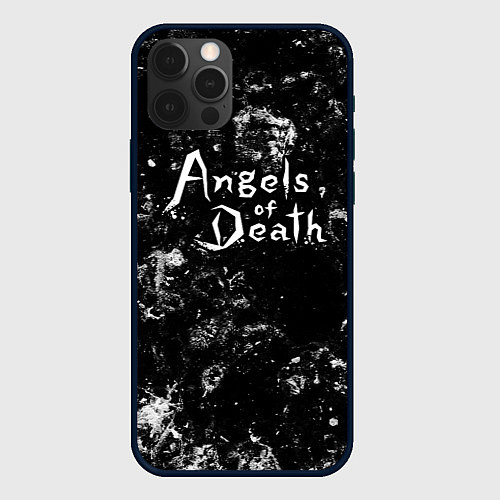 Чехол iPhone 12 Pro Max Angels of Death black ice / 3D-Черный – фото 1