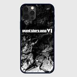 Чехол для iPhone 12 Pro Max GTA 6 black graphite, цвет: 3D-черный